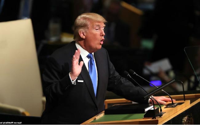  انتقاد شدید ترامپ از ایران و کوریای شمالی در سازمان ملل